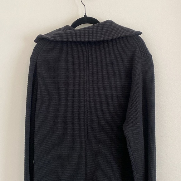 NWT Banana Republic Men's Cotton Waffle-Knit Half-Zip Sweater Black Size Large - Picture 11 of 11